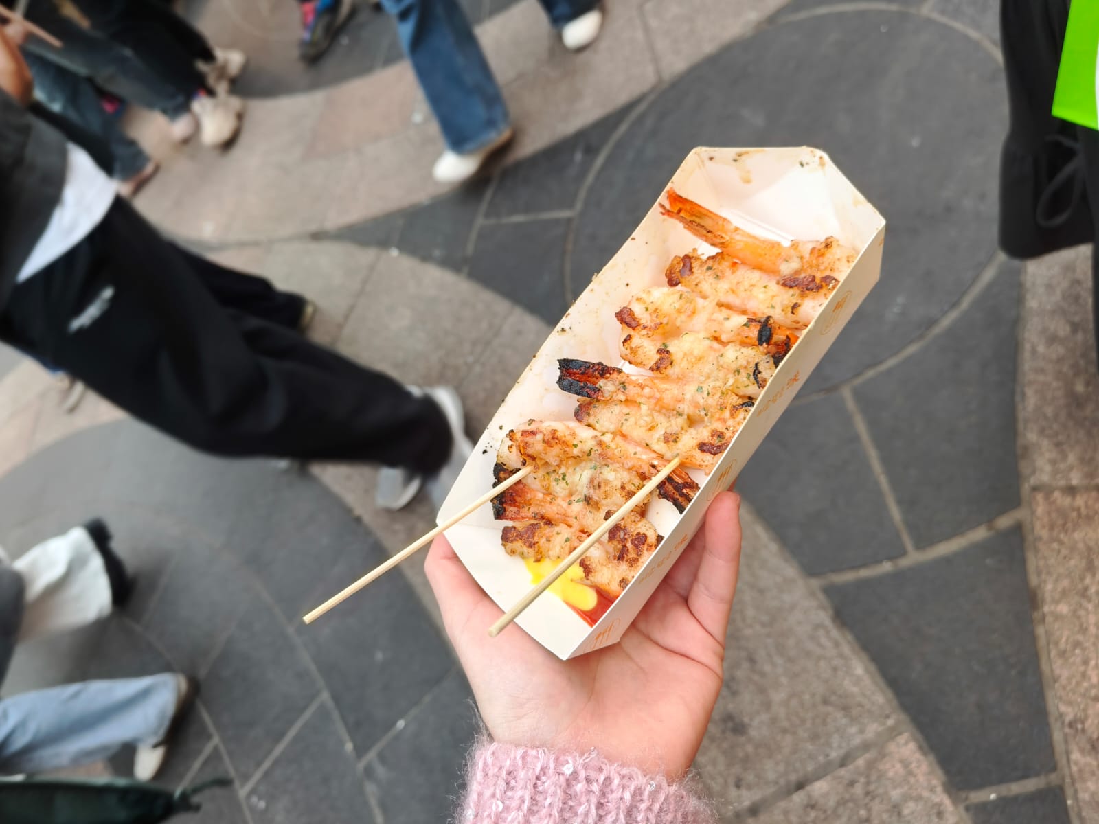 Street food in Myeondong, South Korea