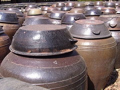 Doenjang fermentation jars.